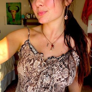 Maxi Snake Skin patterned Dress